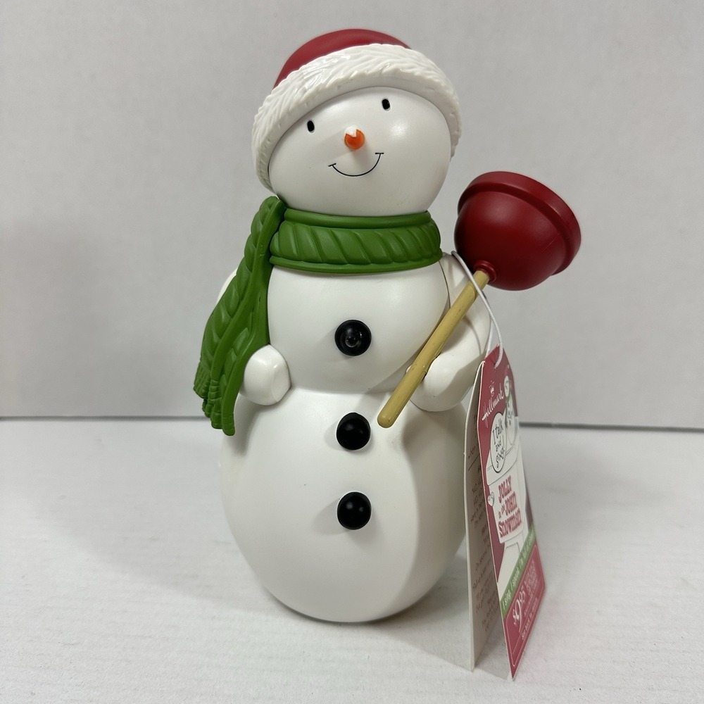 Hallmark Jolly in the John Snowman Talking Singing Bathroom Decor 2010 Rare